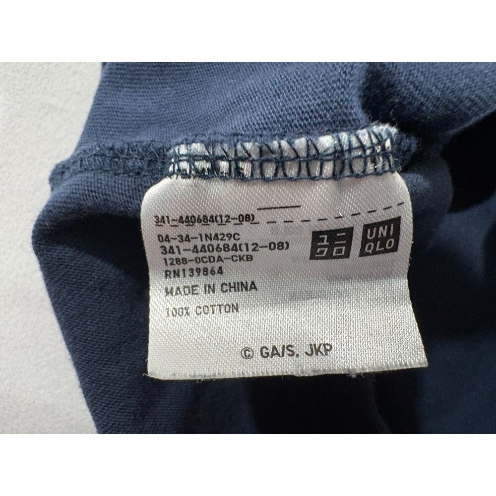 Uniqlo Jujutsu Kaisen Yuji Itadori Blue T-shirt Mens Anime Graphic Tee Crew Sz L - Picture 8 of 9